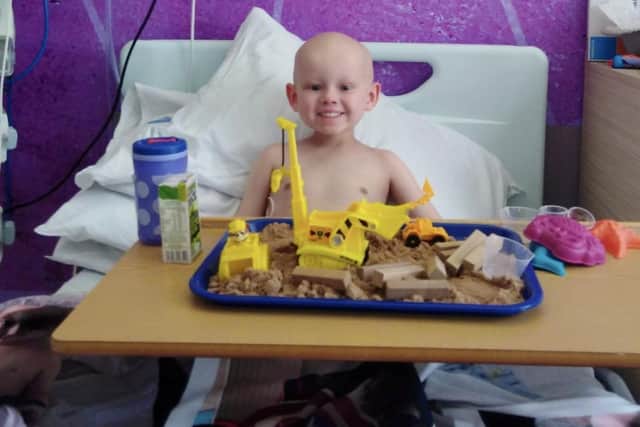Oliver Stephenson is undergoing chemotherapy during lockdown.
