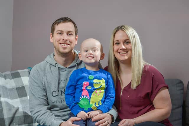 Dad James and Oliver have not left LGI since April 27. Mum Laura and Olivers younger brother Alfie have only been able to see the pair over FaceTime.