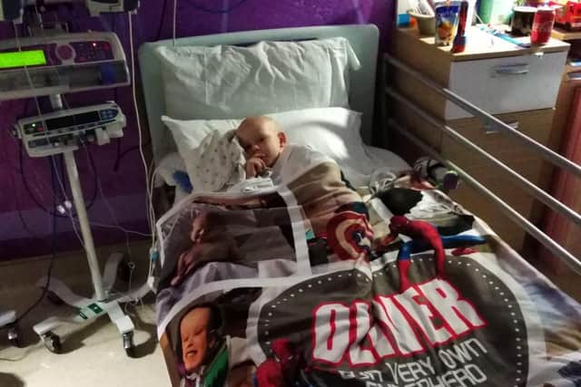 Oliver in his room at LGI