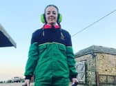 Olympic sprinter Katy Marchant swaps bike for tractor during lockdown (Photo: Katy Marchant/PA Wire)