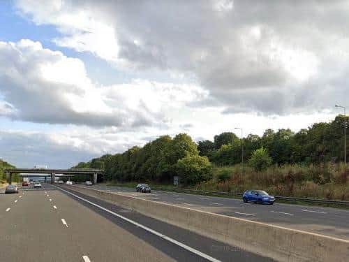 The M1 between Junction 40 and 41 near Wakefield (Photo: Google)