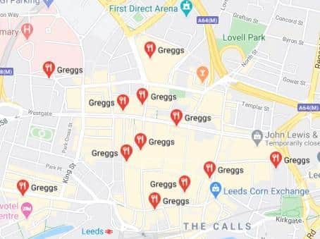 Will one of these city centre Greggs stores reopen? Photo: Google Maps.