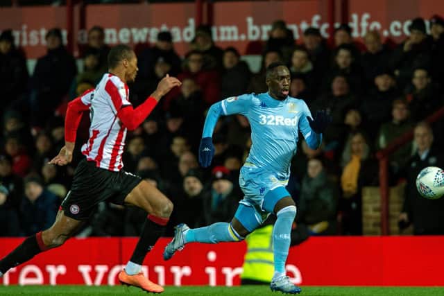 MORE MINUTES: Jean-Kevin Augustin in action in February's 1-1 draw at Brentford. Picture by Bruce Rollinson.