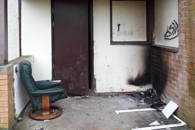The scene inside Farnley House in Seacroft, which has been closed by Leeds Council