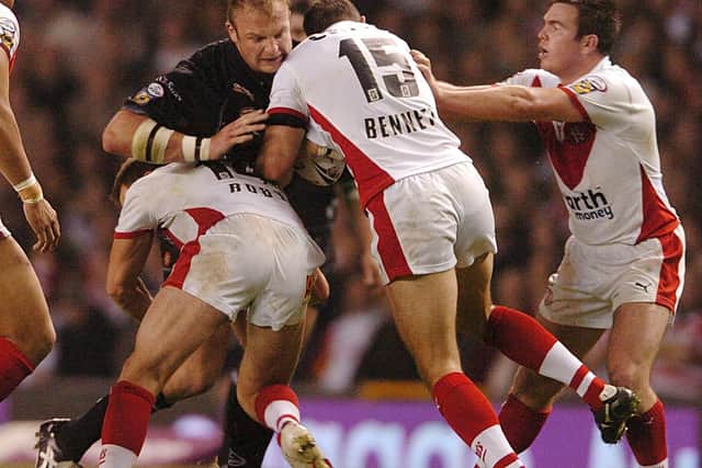 Garreth Carvell played for Hull against St Helens in the 2006 Super League Grand Final. Picture by Bruce Rollinson.