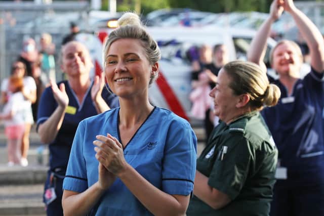 NHS staff have been taking part in the Clap for Carers tribute each week. Picture: Andrew Milligan/PA Wire