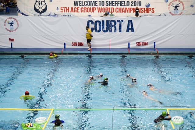 Underwater Hockey Age Group World Championships at Ponds Forge in Sheffield. (Picture: Dean Atkins)(
