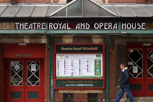 The Theatre Royal and Opera House  one of three theatres that Frank Matcham, inset left, built in Wakefield