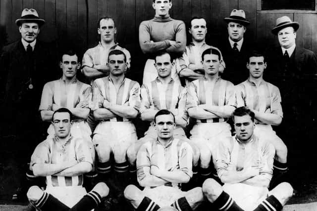 Leeds United's 1924 line-up. Picture: Varley's Picture Agency.