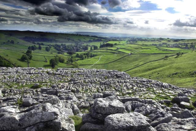 The limestone pavement at the top of Malham Cove in the Yorkshire Dales. Photo: JPI Media
