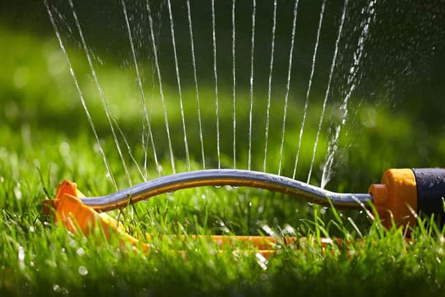 A garden sprinkler (Martin Keene / PA Wire).