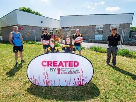 Drighlington celebrate their grant from RLWC2021