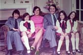 Ilana Estelle, pictured second from right, with her mum and dad, two sisters and her brother.