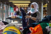Leeds open air market opens as lockdown measures are eased.