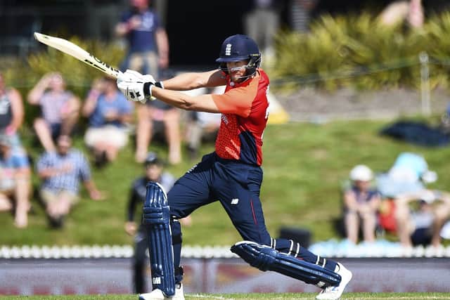 England's Dawid Malan bats during the third Twenty20 match against New Zealand at Saxton Oval, in Nelson. Picture: Chris Symes/Photosport/AP/PA.