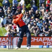 Jonny Bairstow of England bats against New Zealand at Hagley Oval, Christchurch. Picture: Martin Hunter/Photosport via AP)