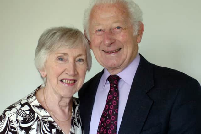 Frank Robinson pictured with his late wife Sheila before serving as Lord Mayor of Leeds in 2008