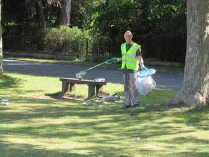 Martin Child, who co-ordinates the litter picking volunteers at Friends of Roundhay Park.