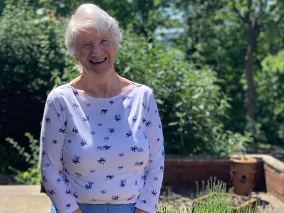 81-year-old AVSED charity volunteer Molly Mayes.