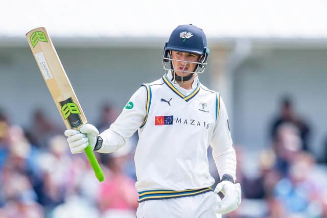 Yorkshire's Tom Kohler-Cadmore part of the training group at Headingley under Andrew Gale (Picture: SWPix.com)