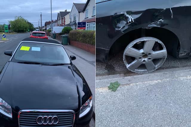 The driver was stopped with no TYRE (Photo: WYP)