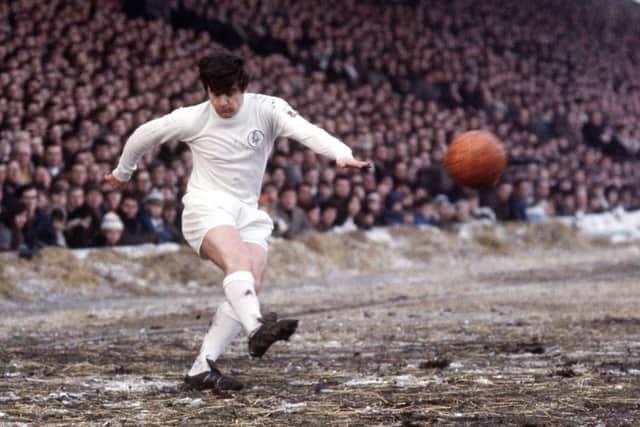 Peter Lorimer in action for Leeds United. PIC: Varley Picture Agency