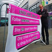 Social distancing measure will be in place at Trinity Walk