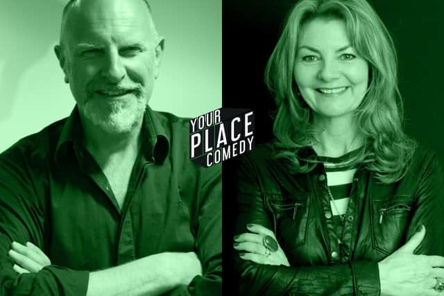Simon Evans and Jo Caulfield
