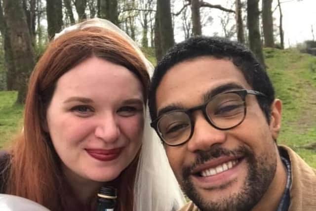 Beth Cunningham and Liam Liburd, who have had to postpone their wedding.