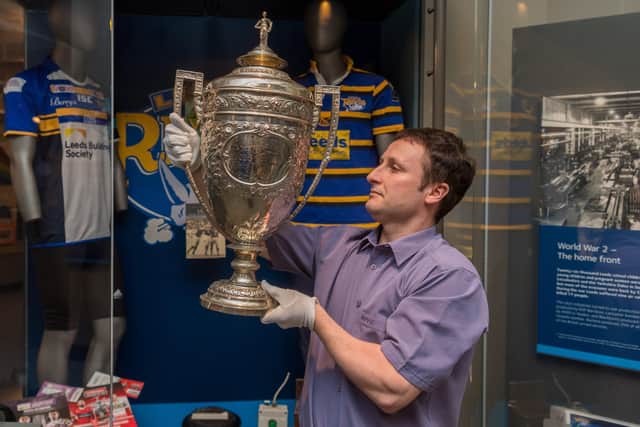 The Yorkshire Cup on show at a special exhibition at Leeds City Museum a couple of years ago. Picture: James Hardisty.