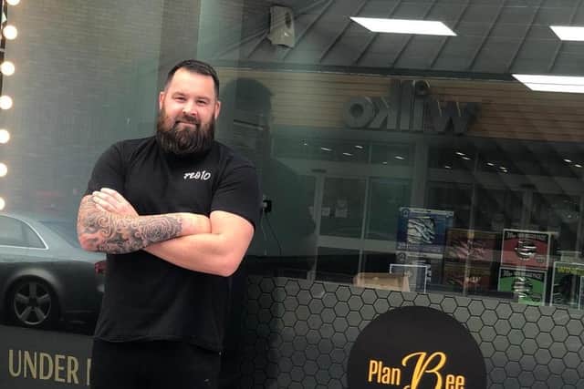 Fresh aroma: Craig Huby at his cafe.