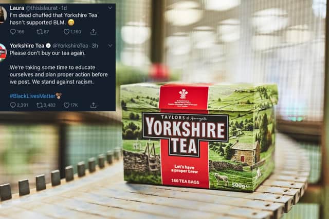 Yorkshire Tea and PG Tips have tweeted showing 'solidaritea' with the Black Lives Matter movement