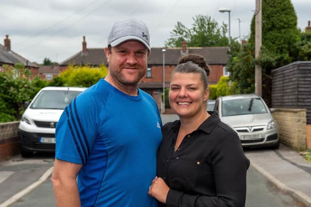 Donna, 38, and Andrew Marshall, 42, who won 60k. Picture: Bruce Rollinson