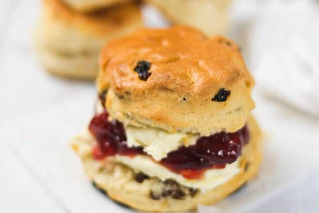 Fresh scones are on the shopping list.