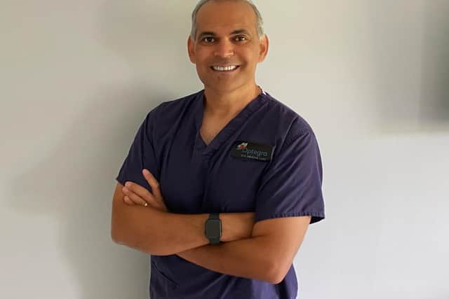 Eye surgeon Shafiq Rehman, of Optegra Eye Hospital Yorkshire, which has clinics in Leeds and Bradford.