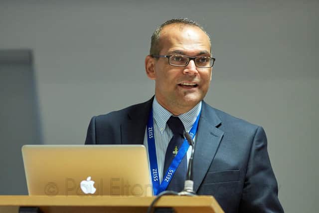 Eye surgeon Shafiq Rehman, of Optegra Eye Hospital Yorkshire, which has clinics in Leeds and Bradford.