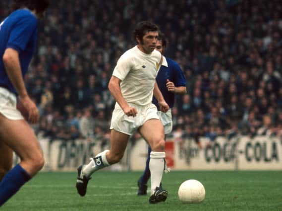 John Giles in action for Leeds United. PIC: Varley Picture Agency