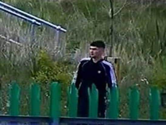 Do you recognise these men? Police want to speak to them after two swans were shot and killed in a Leeds lake. Photos provided by West Yorkshire Police.