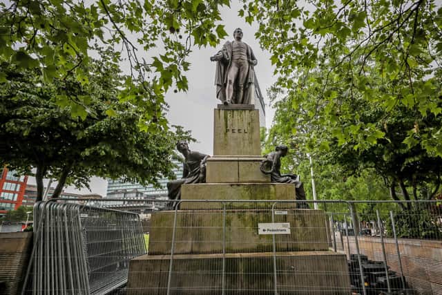 Should the statue of Sir Robert Peel be removed? Tory peer Jonathan Caine thinks not.