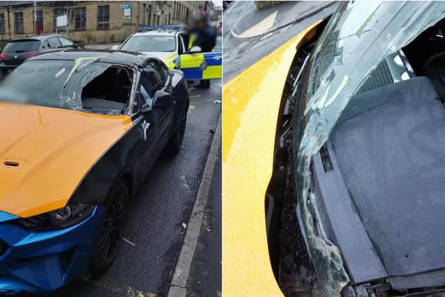 Officers caught a man driving around in this car. Photo: West Yorkshire Police RPU