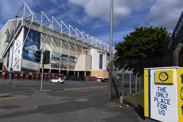 The Leeds United family today came together to launch a new campaign aimed at encouraging fans to stay at home on matchdays. PIC: Jonathan Gawthorpe