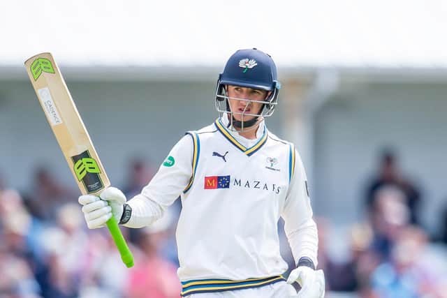 BACK SOON: Yorkshire's Tom Kohler-Cadmore is set to join in with the England back-o-training squad next week. Picture by Allan McKenzie/SWpix.com