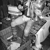 Leeds' 
David Ward with Challenge Cup trophy in 1978. Picture: Steve Riding.