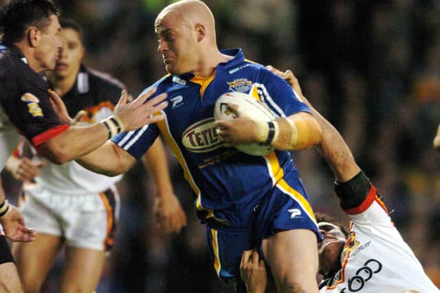 Danny Ward in action against Bradford Bulls in the 2004 Grand Final: Picture: Tony Johnson.
