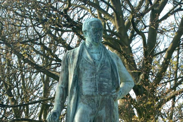 The statue of Sir Robert Peel on Woodhouse Moor, Leeds.