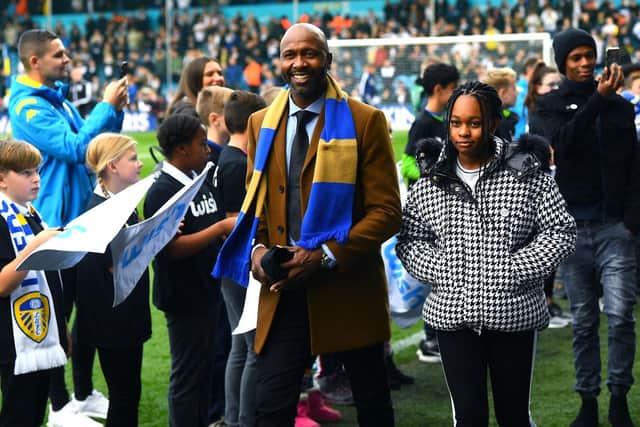 IMPRESSED: Legendary former Leeds United defender Lucas Radebe believes the Whites will complete the job of promotion to the Premier League this summer. Picture by Jonathan Gawthorpe.