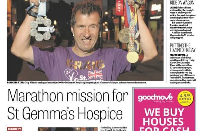 Craig Whiteley featured in the YEP in 2017 when he completed the World Marathon Majors.