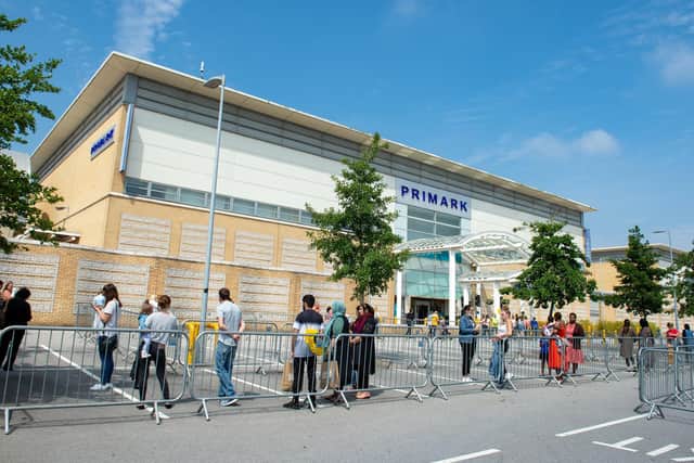 Queues built for Primark at the White Rose Centre long before it opened its doors.