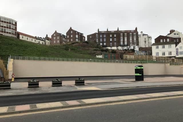 The empty site where the Futurist stood