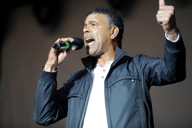 THUMBS UP FOR LEEDS: From Sky Sports pundit and former Whites midfielder Chris Kamara who thinks Marcelo Bielsa's side will be promoted as champions. Picture by Steve Riding.